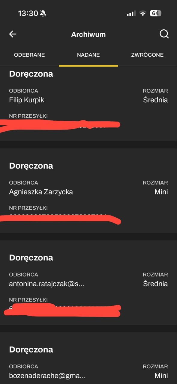 Potwierdzenie nadania paczki InPost 3 – Apple Vault